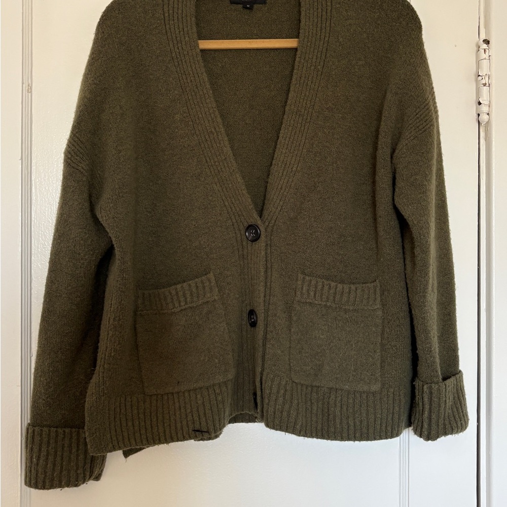J. Crew Cropped Cardigan Sweater in Supersoft Yarn - Picture 2 of 5